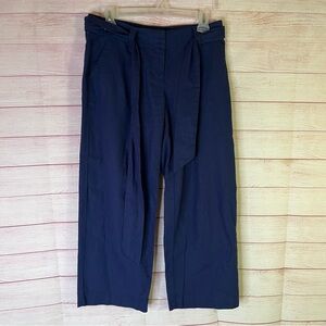 Vineyard Vines Navy Blue Linen Blend Pants Size 2‎
